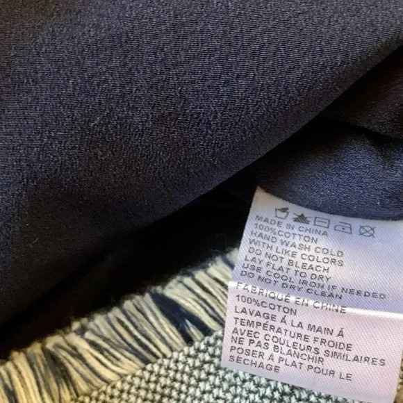 Ethereal Shorts by Paper Crane Knit Frayed Hem Blue Gray Size L - Picture 9 of 11